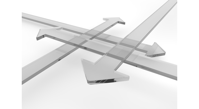 透明/矢印/クロス - イラスト / 3Dレンダリング / 無料 / ダウンロード / 写真 / 3DCG