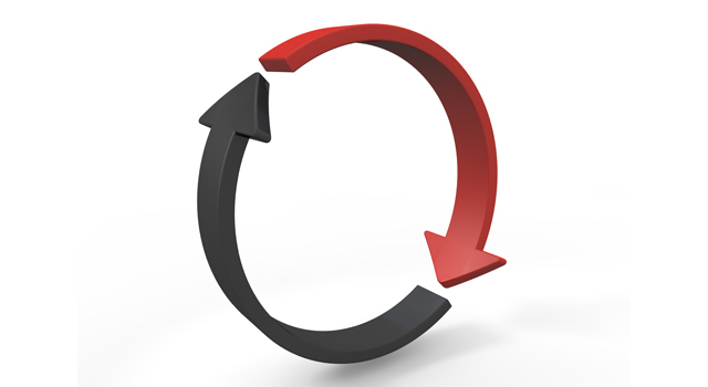 回転/矢印/2つ - イラスト / 3Dレンダリング / 無料 / ダウンロード / 写真 / 3DCG