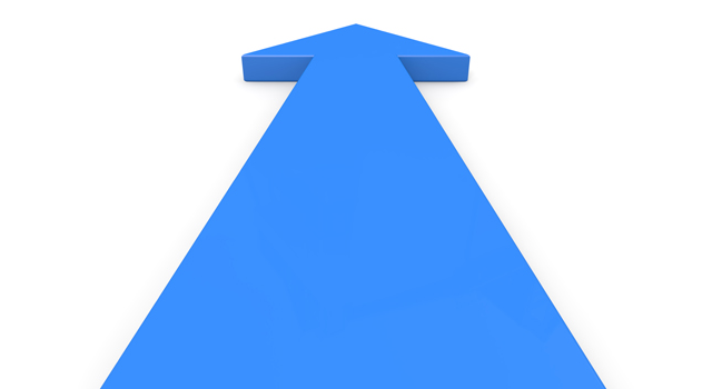 ブルーカラー｜矢印｜上方向 - イラスト / 3Dレンダリング / 無料 / ダウンロード / 写真 / 3DCG