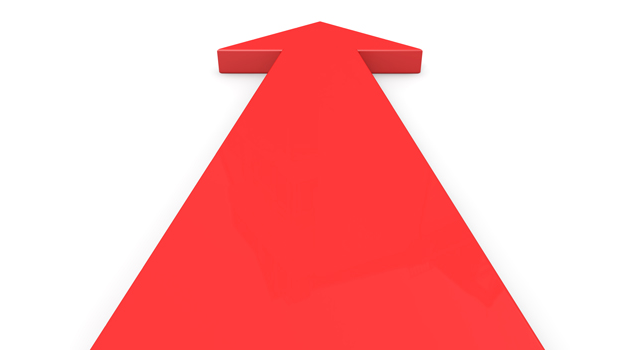 上向き/赤色/矢印 - イラスト / 3Dレンダリング / 無料 / ダウンロード / 写真 / 3DCG