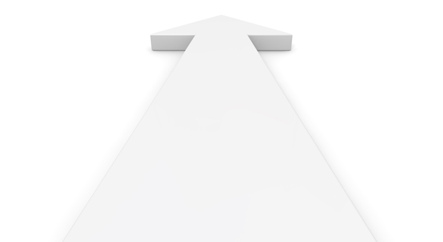 ホワイト｜矢印｜上部方向 - イラスト / 3Dレンダリング / 無料 / ダウンロード / 写真 / 3DCG