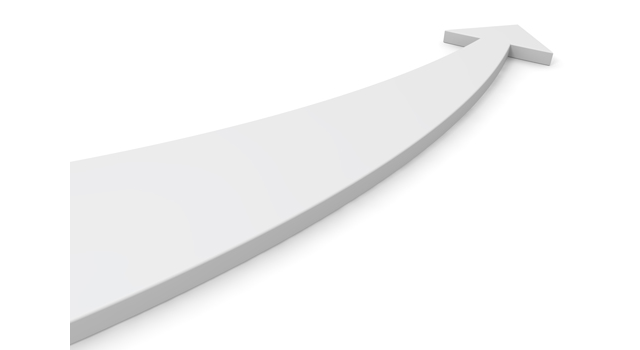 右上方向｜矢印｜ホワイト - イラスト / 3Dレンダリング / 無料 / ダウンロード / 写真 / 3DCG