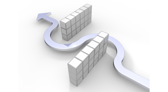 矢印｜隙間をぬう｜ストップ - イラスト / 3Dレンダリング / 無料 / ダウンロード / 写真 / 3DCG