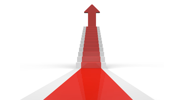 レッドカーペット/上向き/矢印 - イラスト / 3Dレンダリング / 無料 / ダウンロード / 写真 / 3DCG