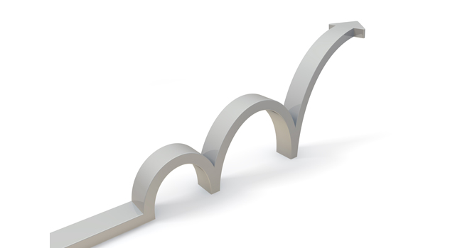 ホップステップジャンプ｜矢印｜シルバー - イラスト / 3Dレンダリング / 無料 / ダウンロード / 写真 / 3DCG