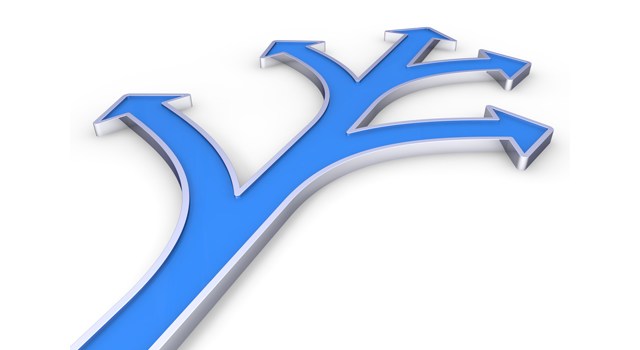 分かれ道｜矢印｜ブルー - イラスト / 3Dレンダリング / 無料 / ダウンロード / 写真 / 3DCG