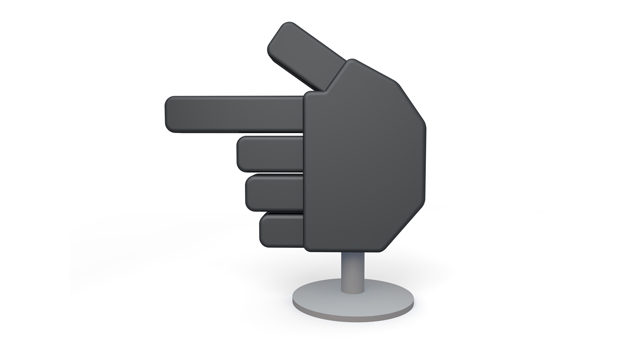 手｜矢印｜看板 - イラスト / 3Dレンダリング / 無料 / ダウンロード / 写真 / 3DCG