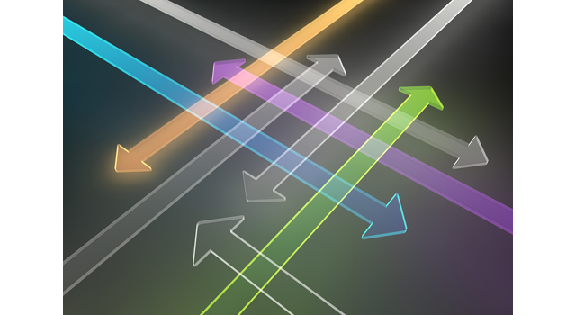 透明な矢印｜クロスする｜多重 - イラスト / 3Dレンダリング / 無料 / ダウンロード / 写真 / 3DCG