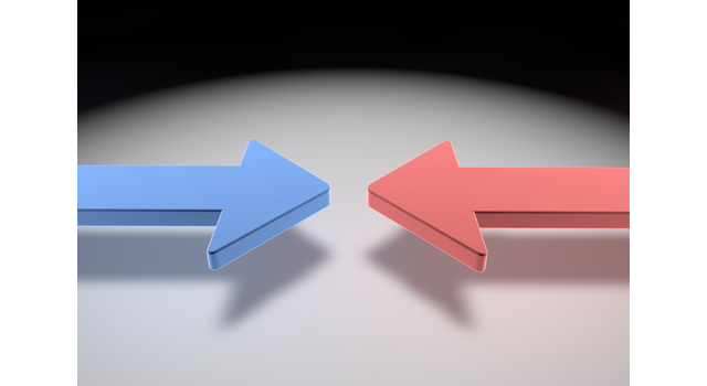 ぶつかる/矢印/レッド - イラスト / 3Dレンダリング / 無料 / ダウンロード / 写真 / 3DCG