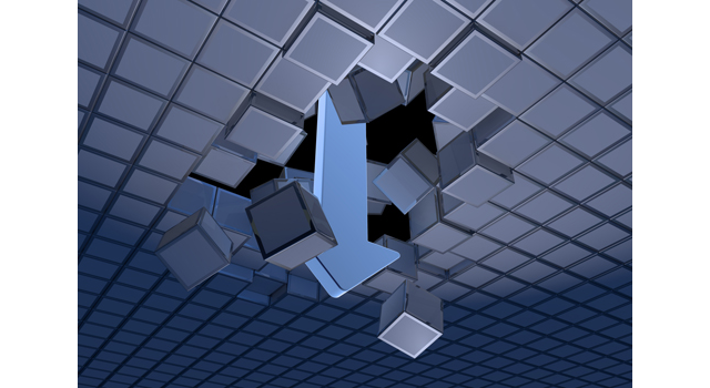 自分の限界突破｜ブロック｜破壊 - イラスト / 3Dレンダリング / 無料 / ダウンロード / 写真 / 3DCG