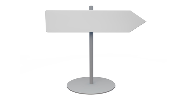 立て看板｜矢印｜右方向 - イラスト / 3Dレンダリング / 無料 / ダウンロード / 写真 / 3DCG