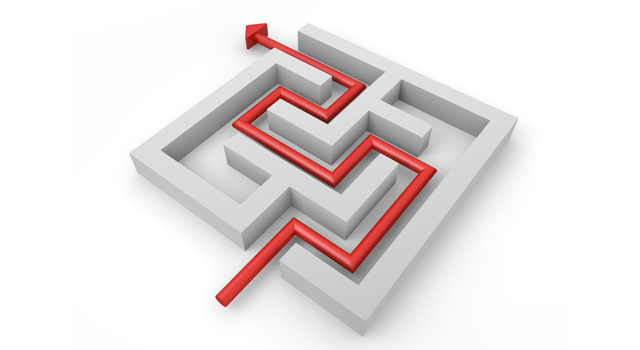 迷路｜解答｜矢印 - イラスト / 3Dレンダリング / 無料 / ダウンロード / 写真 / 3DCG