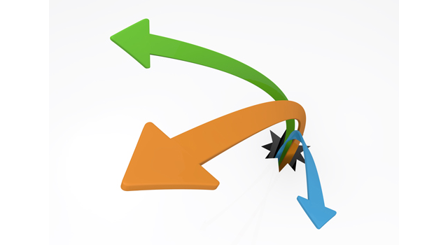 穴からでてくる｜矢印｜3本 - イラスト / 3Dレンダリング / 無料 / ダウンロード / 写真 / 3DCG