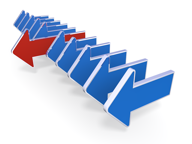 先頭に立つ｜一抜け｜矢印 - イラスト / 3Dレンダリング / 無料 / ダウンロード / 写真 / 3DCG