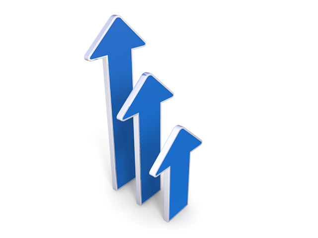 三段階｜調整｜矢印 - イラスト / 3Dレンダリング / 無料 / ダウンロード / 写真 / 3DCG