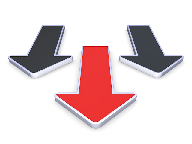 進行｜3本｜矢印 - イラスト / 3Dレンダリング / 無料 / ダウンロード / 写真 / 3DCG