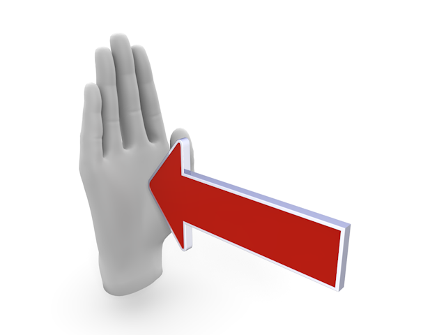 ストップ｜行き止まり｜矢印 - イラスト / 3Dレンダリング / 無料 / ダウンロード / 写真 / 3DCG