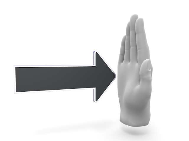 進行を止める｜待て - イラスト / 3Dレンダリング / 無料 / ダウンロード / 写真 / 3DCG