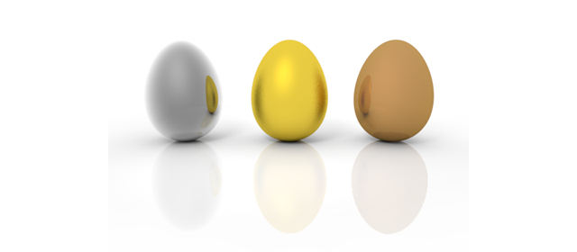 ゴールドエッグ｜金の卵 - イラスト / 3Dレンダリング / 無料 / ダウンロード / 写真 / 3DCG