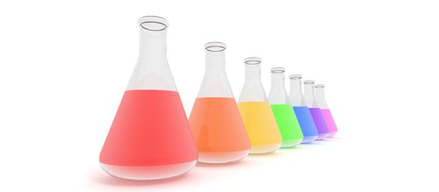 化学実験｜三角フラスコ - イラスト / 3Dレンダリング / 無料 / ダウンロード / 写真 / 3DCG