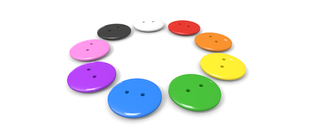 洋服｜ボタン - イラスト / 3Dレンダリング / 無料 / ダウンロード / 写真 / 3DCG