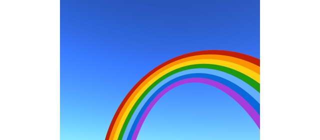 青空｜虹 - イラスト / 3Dレンダリング / 無料 / ダウンロード / 写真 / 3DCG