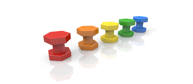 ネジ｜六角ナット - イラスト / 3Dレンダリング / 無料 / ダウンロード / 写真 / 3DCG