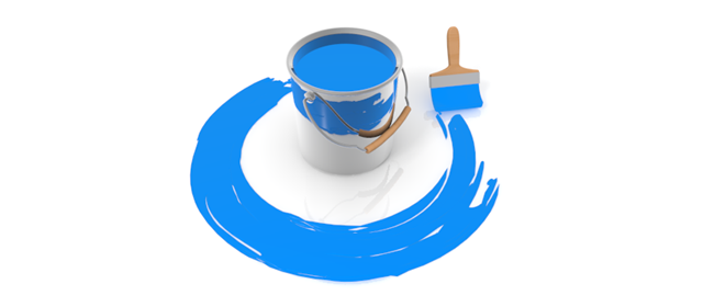 青色ペンキ - イラスト / 3Dレンダリング / 無料 / ダウンロード / 写真 / 3DCG