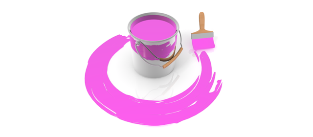 ピンク色ペンキ - イラスト / 3Dレンダリング / 無料 / ダウンロード / 写真 / 3DCG
