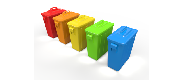 ゴミ箱｜仕分け - イラスト / 3Dレンダリング / 無料 / ダウンロード / 写真 / 3DCG