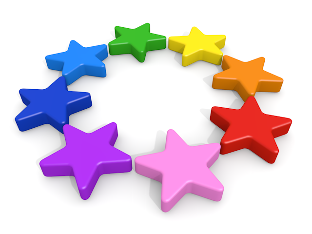 スター｜きれい - イラスト / 3Dレンダリング / 無料 / ダウンロード / 写真 / 3DCG