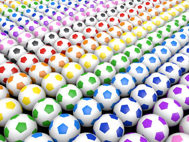 サッカー｜ボール - イラスト / 3Dレンダリング / 無料 / ダウンロード / 写真 / 3DCG