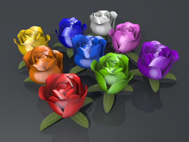 バラ｜花 - イラスト / 3Dレンダリング / 無料 / ダウンロード / 写真 / 3DCG