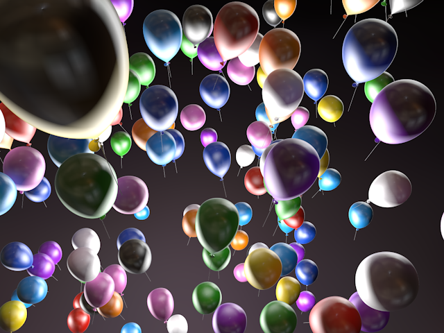 風船 - イラスト / 3Dレンダリング / 無料 / ダウンロード / 写真 / 3DCG