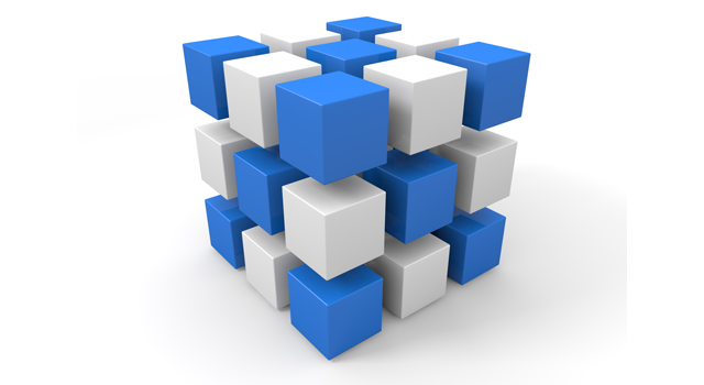 青｜白｜四角 - イラスト / 3Dレンダリング / 無料 / ダウンロード / 写真 / 3DCG