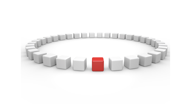 サイクル｜赤｜立方体 - イラスト / 3Dレンダリング / 無料 / ダウンロード / 写真 / 3DCG