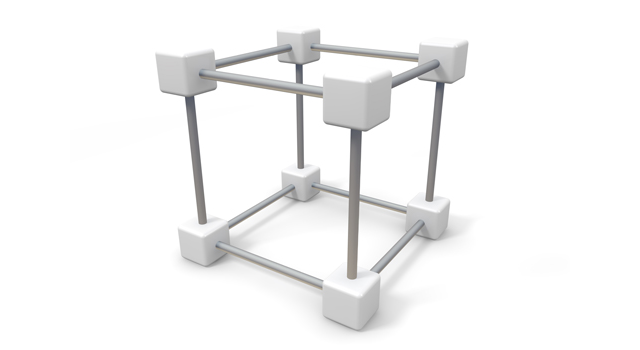 棒｜立方体｜つながり - イラスト / 3Dレンダリング / 無料 / ダウンロード / 写真 / 3DCG