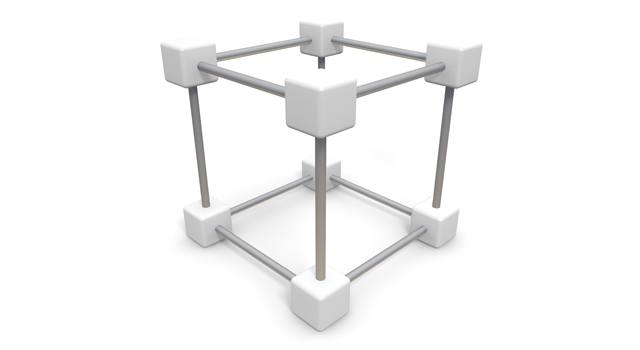 つながる｜立方体｜キューブ - イラスト / 3Dレンダリング / 無料 / ダウンロード / 写真 / 3DCG