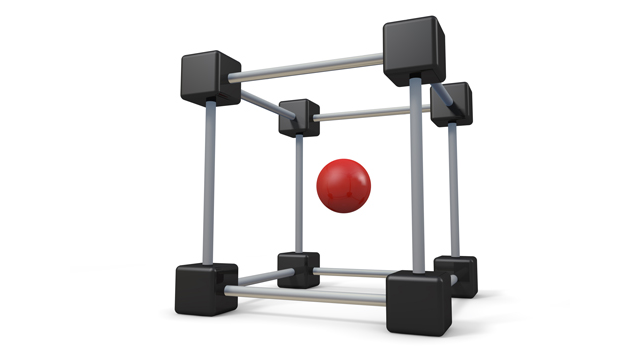 構造｜中心｜赤色 - イラスト / 3Dレンダリング / 無料 / ダウンロード / 写真 / 3DCG