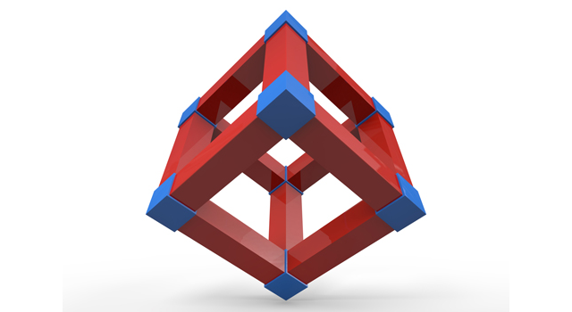 ブルー｜レッド - イラスト / 3Dレンダリング / 無料 / ダウンロード / 写真 / 3DCG