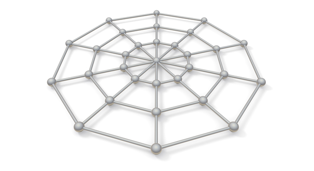 クモの巣｜ネットワーク - イラスト / 3Dレンダリング / 無料 / ダウンロード / 写真 / 3DCG