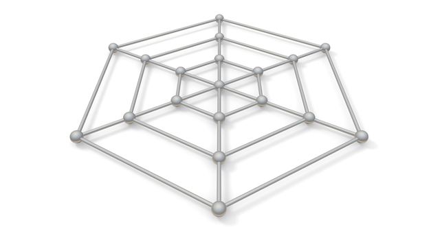 ネットワーク｜クモの巣 - イラスト / 3Dレンダリング / 無料 / ダウンロード / 写真 / 3DCG