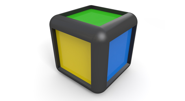 グリーン｜イエロー｜ブルー｜キューブ - イラスト / 3Dレンダリング / 無料 / ダウンロード / 写真 / 3DCG