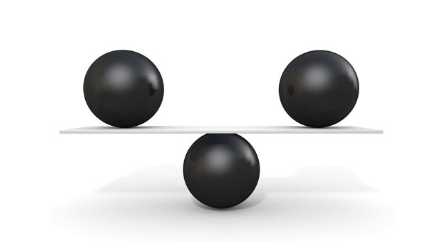 バランス｜黒｜球体 - イラスト / 3Dレンダリング / 無料 / ダウンロード / 写真 / 3DCG