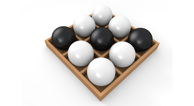 白｜黒｜パズル - イラスト / 3Dレンダリング / 無料 / ダウンロード / 写真 / 3DCG