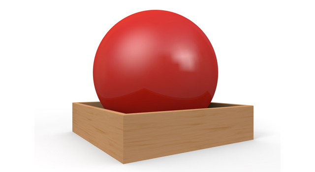 球体｜赤い - イラスト / 3Dレンダリング / 無料 / ダウンロード / 写真 / 3DCG