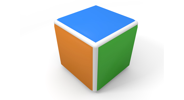 青｜緑｜オレンジ｜キューブ - イラスト / 3Dレンダリング / 無料 / ダウンロード / 写真 / 3DCG