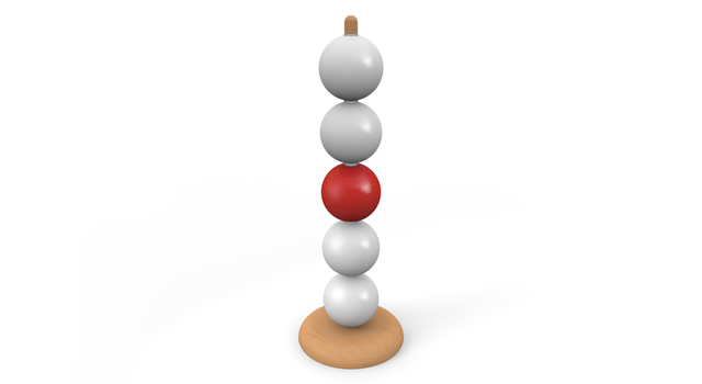 白｜赤｜列 - イラスト / 3Dレンダリング / 無料 / ダウンロード / 写真 / 3DCG