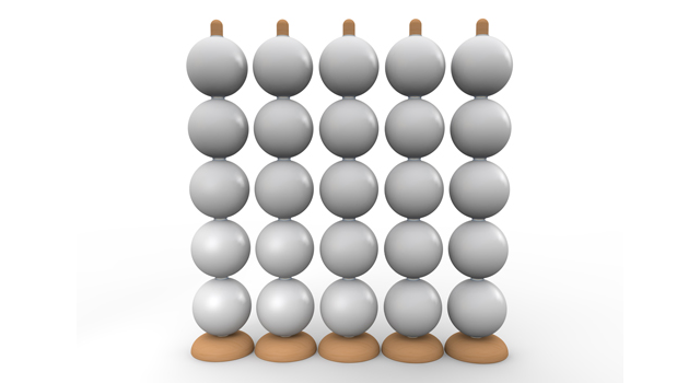 白玉｜並ぶ｜列 - イラスト / 3Dレンダリング / 無料 / ダウンロード / 写真 / 3DCG