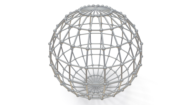 球状｜網の目 - イラスト / 3Dレンダリング / 無料 / ダウンロード / 写真 / 3DCG